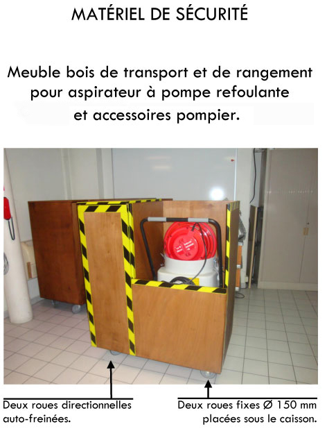 Meuble Aspirateur à pompe de refoulement